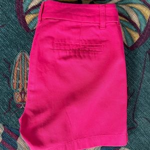 J Crew Factory 5” Hot Pink Chino Shorts Size 2